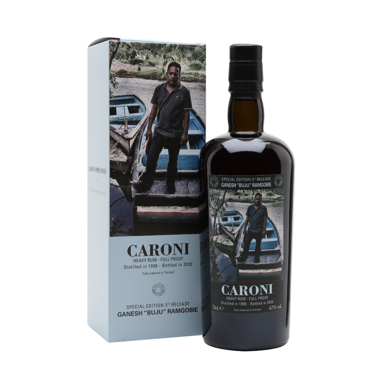 Caroni Employees 3rd Release Ganesh "Buju" Ramgobie 1998 Rum 70 cl