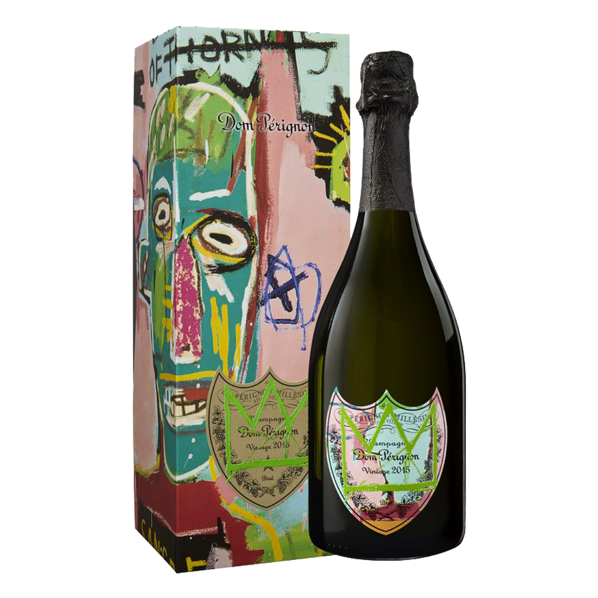 Dom Perignon Blanc 2015 Limited Ed. " Jean Michel Basquiat " Green Astucciato 75 cl