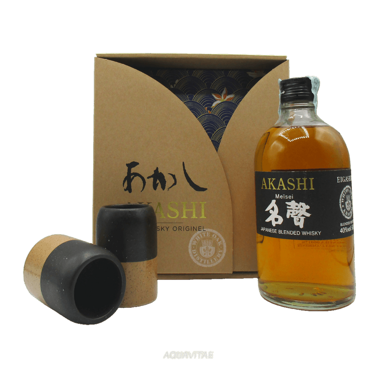 Akashi Meisei Whisky Cofanetto + 2 Bicchieri