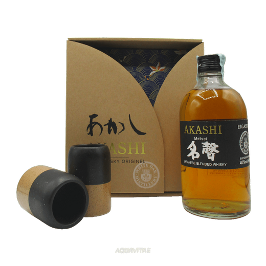 Akashi Meisei Whisky Cofanetto + 2 Bicchieri