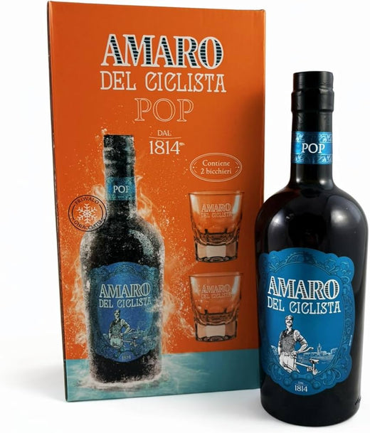 Amaro Del Ciclista Pop Con Bicchieri 70 cl