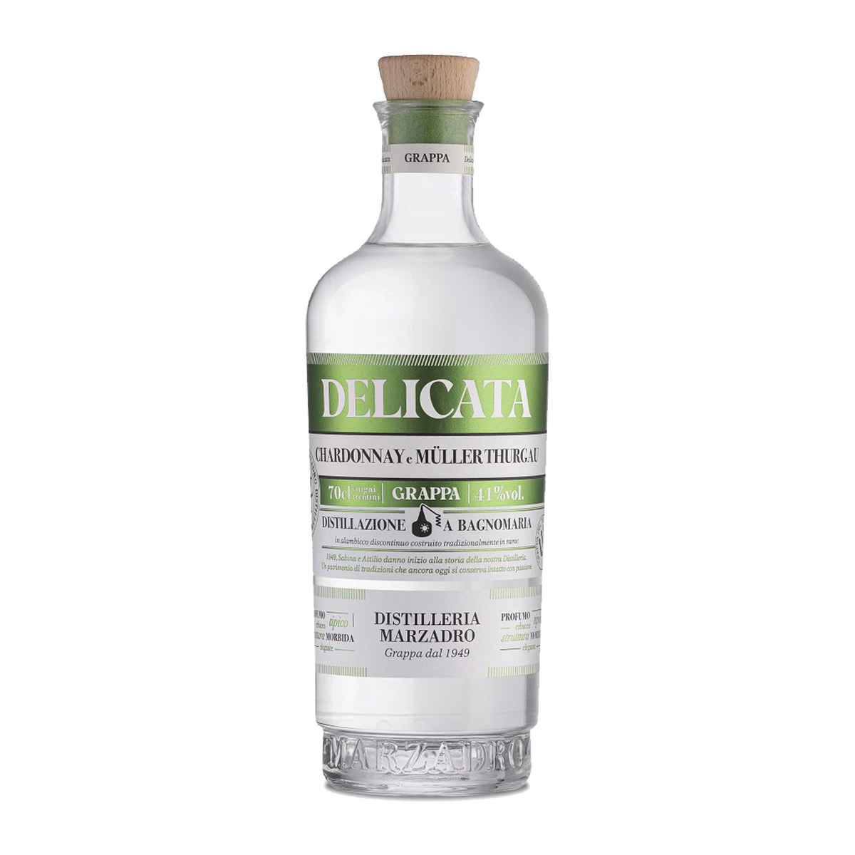 Marzadro Bivitigno Grappa Delicata 70 cl