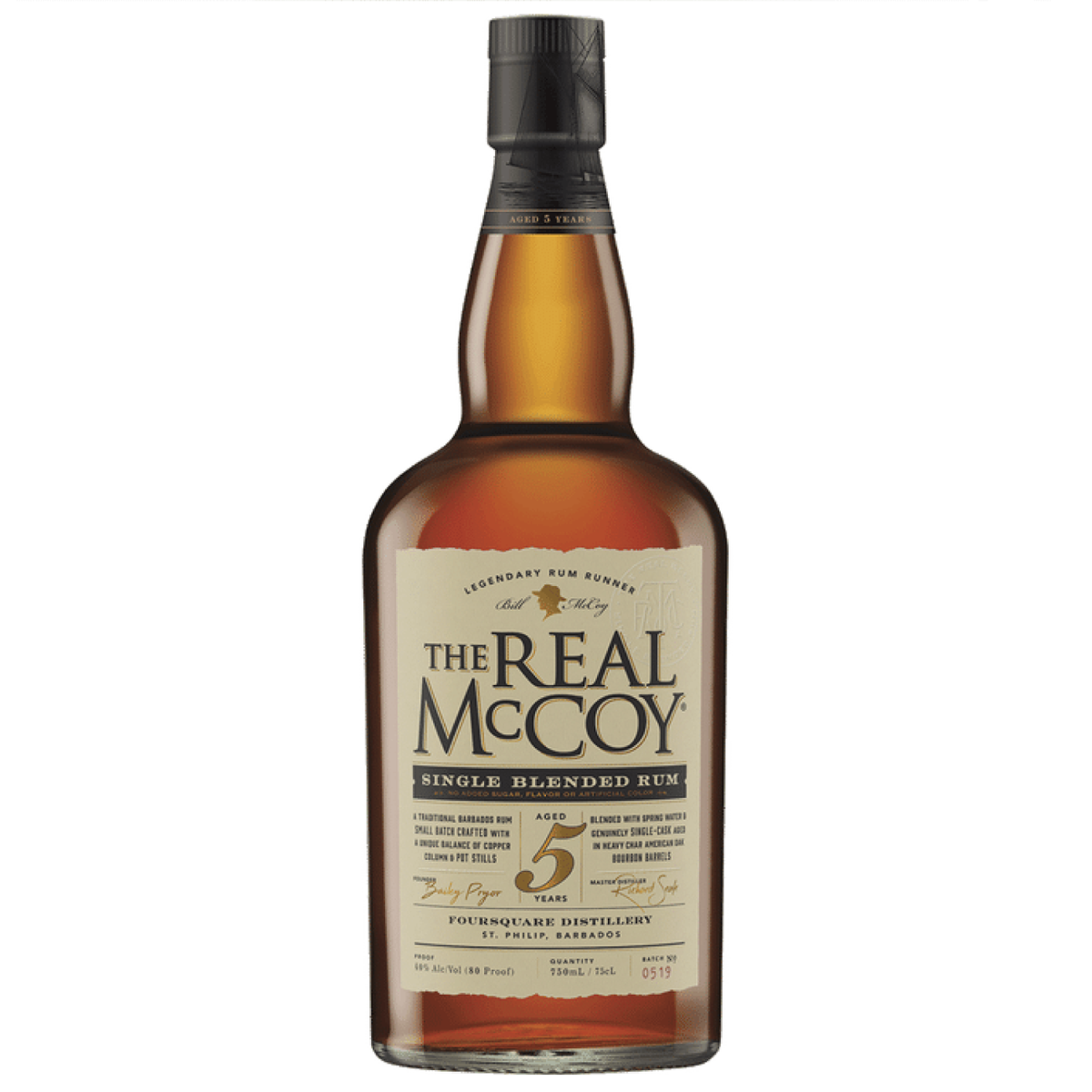 The Real McCoy 5 YO Distiller's Proof Whisky 70 cl