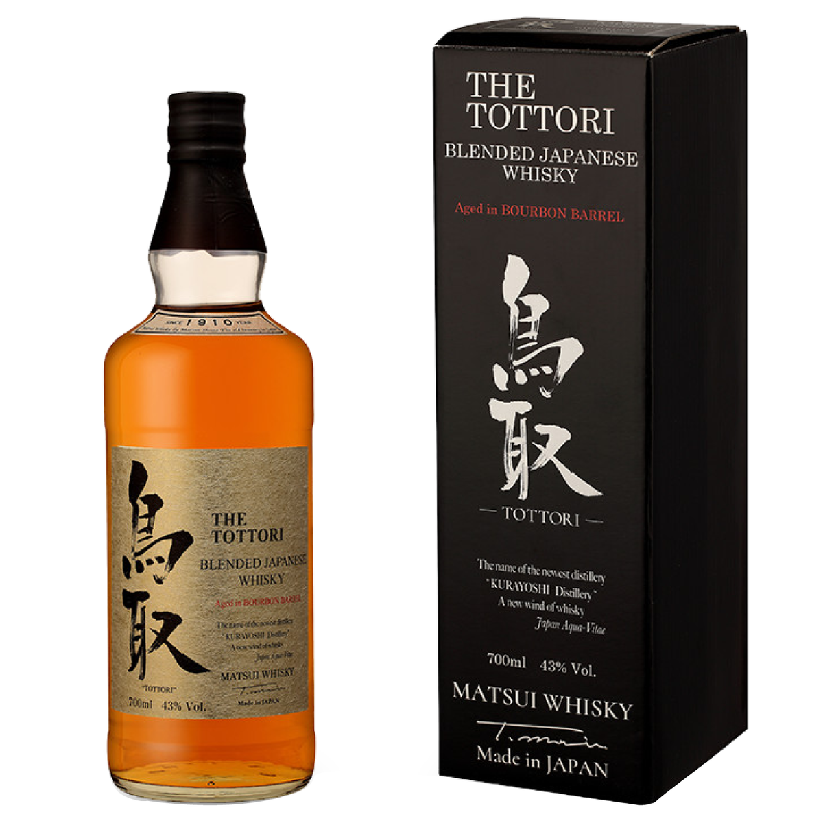 The Tottori Ex Bourbon Barrel Blended Whisky 70 cl