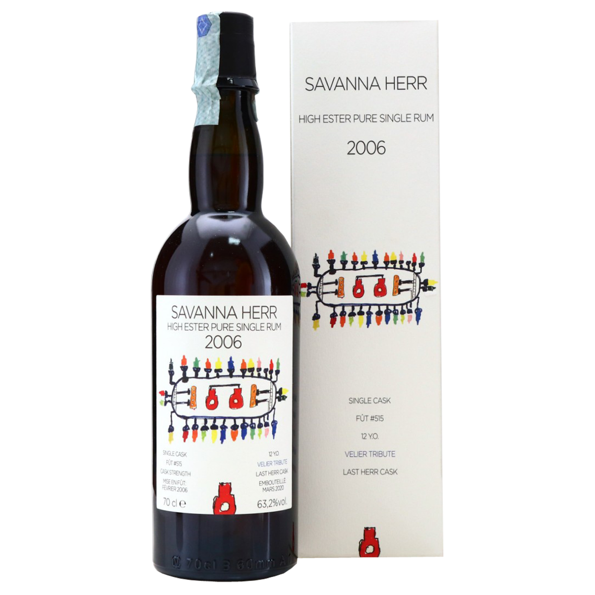 Savanna Herr 2006 12 YO Single Cask Rum 70 cl
