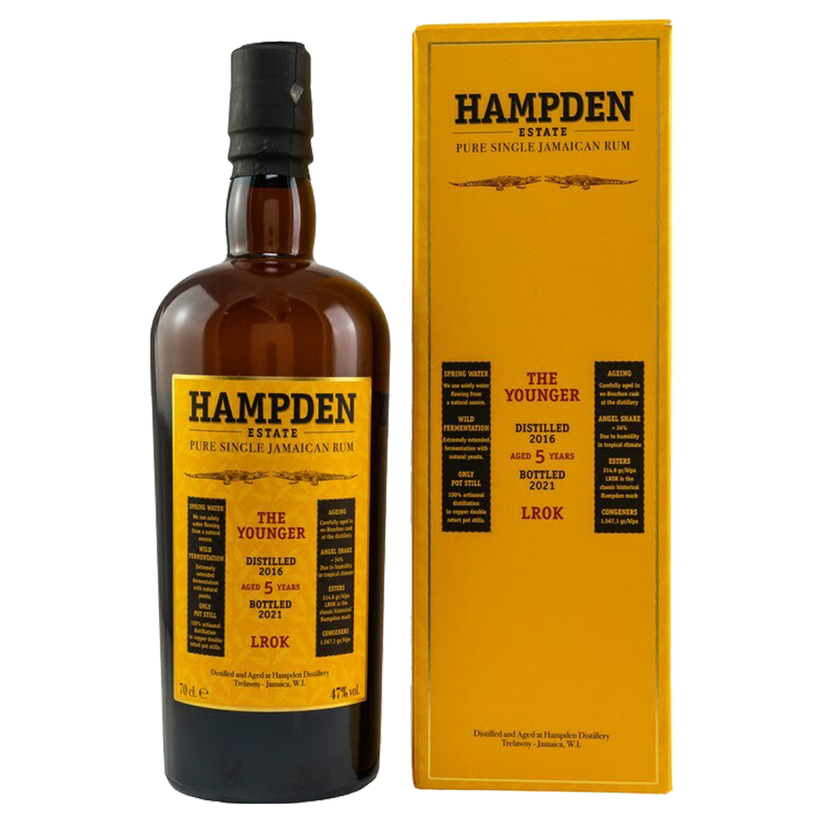 Hampden Estate 2018 The Younger 5 YO Rum 70 cl