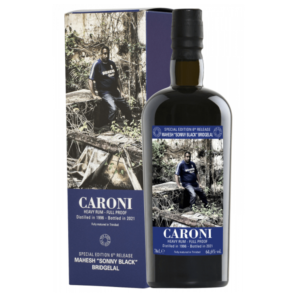 Caroni Employees 6th Release "Sonny Black" Bridgelal 1996 Rum 70 cl