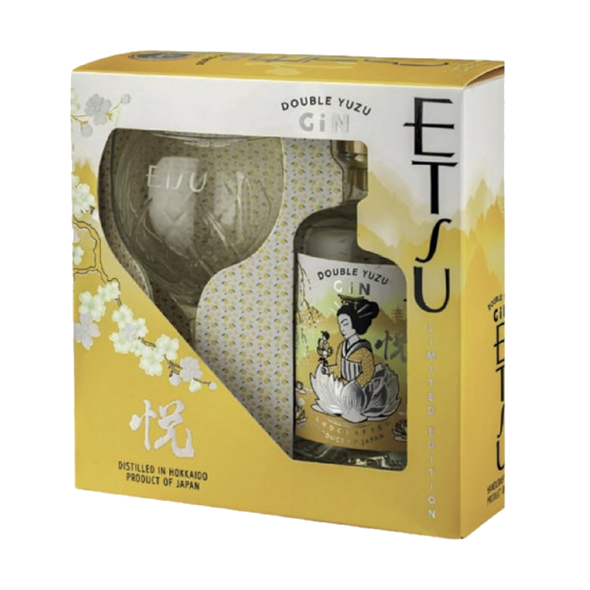 Etsu Gin Double Yuzu + Bicchieri