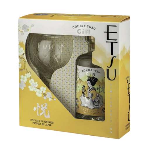 Etsu Gin Double Yuzu + Bicchieri
