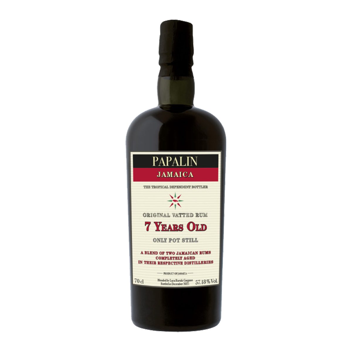 Papalin 7 YO Vatted Overproof 2021 Jamaica Rum 70 cl
