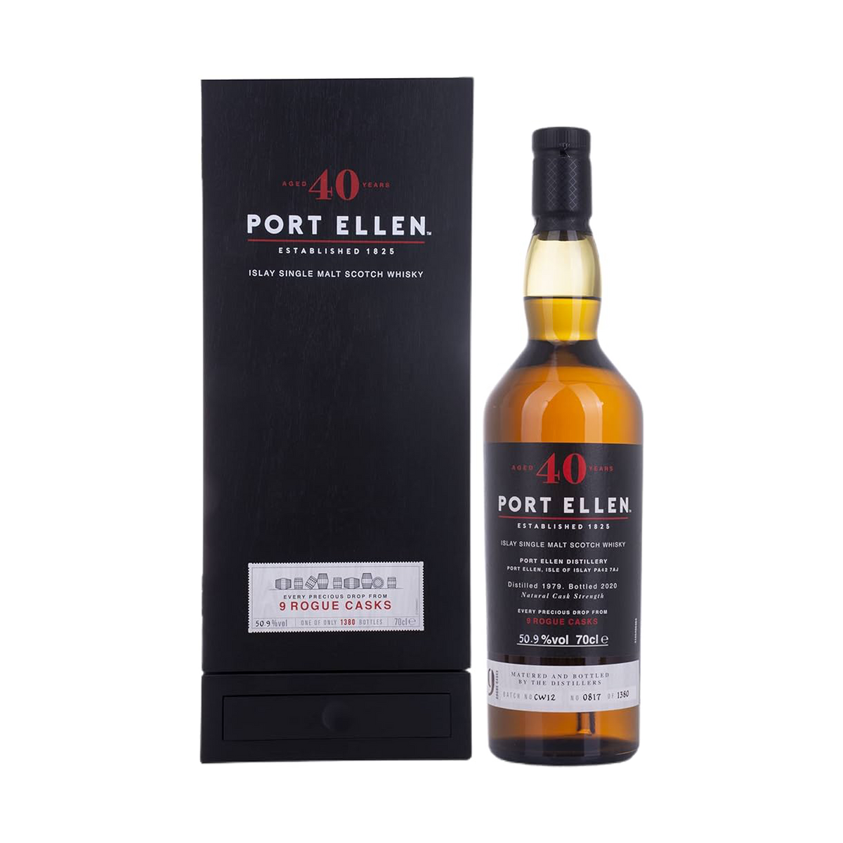 Port Ellen 40 Years Old 1979/2020 9 Rogue Casks 70 cl