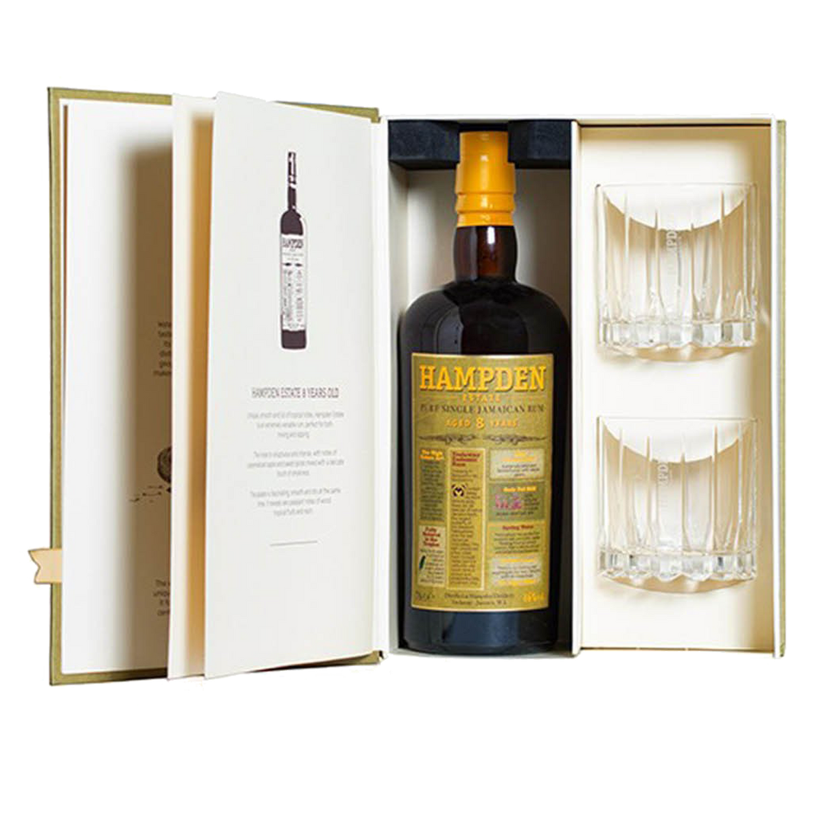 Hampden Estate Owh 8 YO 70 cl + 2 Bicchieri