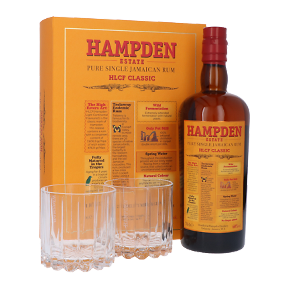 Hampden Estate HLCF 2017 Classic Overproof 70 cl + 2 Bicchieri