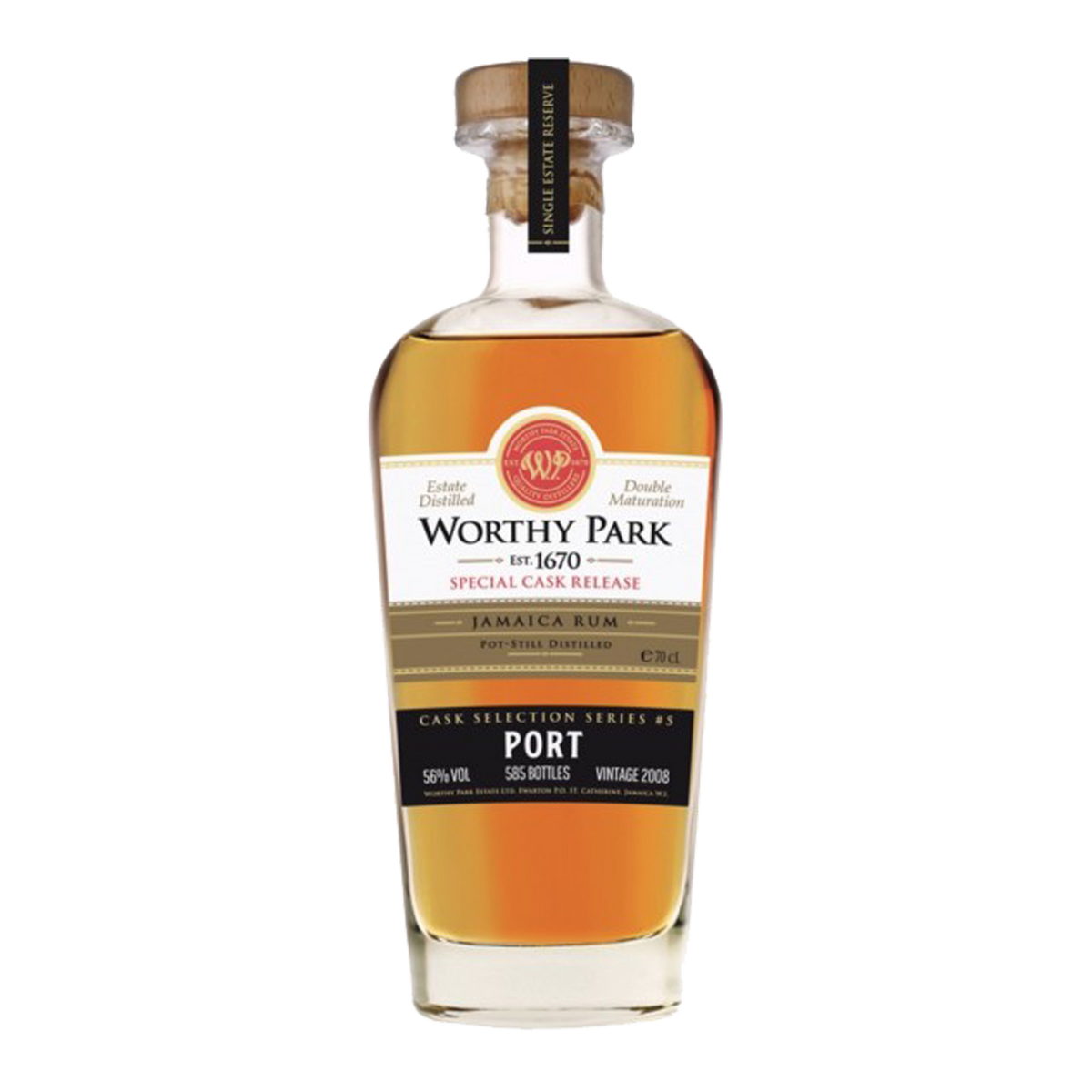 Worthy Park Port Cask 2008 Cl 70